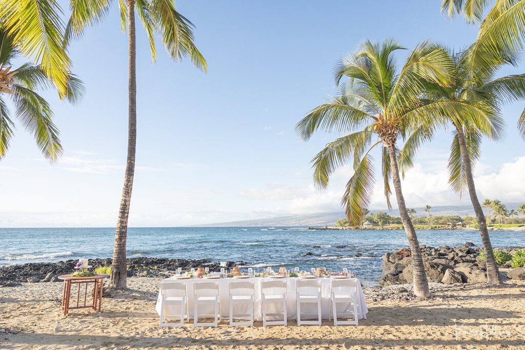 beach front Hawaii wedding on Big Island of Hawaii