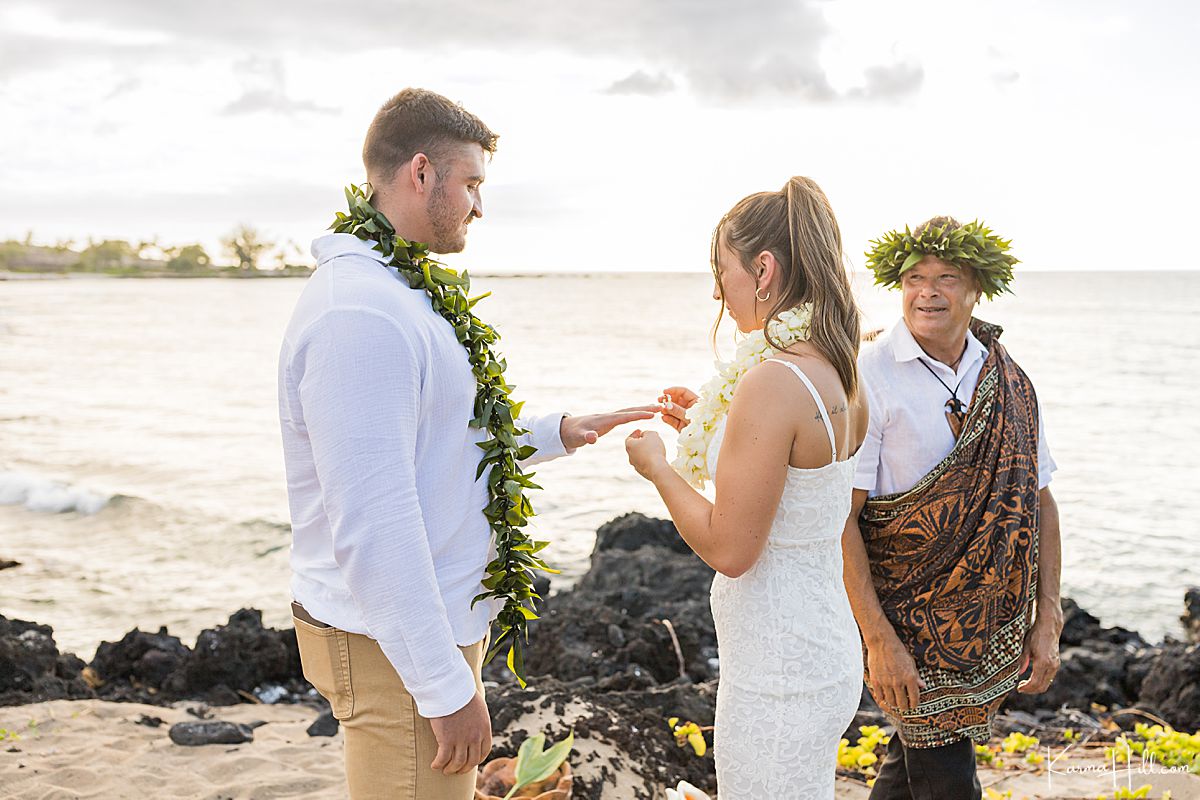 big island beach wedding 